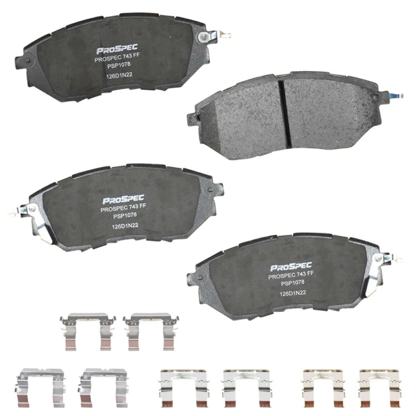 PROSPEC+ ULTRA: PREMIUM CERAMIC BRAKE PADS (PSP1078)