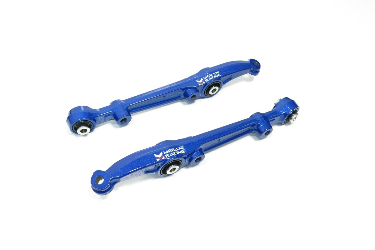 MEGAN RACING FRONT LOWER CONTROL ARMS: ACURA/HONDA CIVIC 92-95/INTEGRA 94-01 (SPHERICAL)
