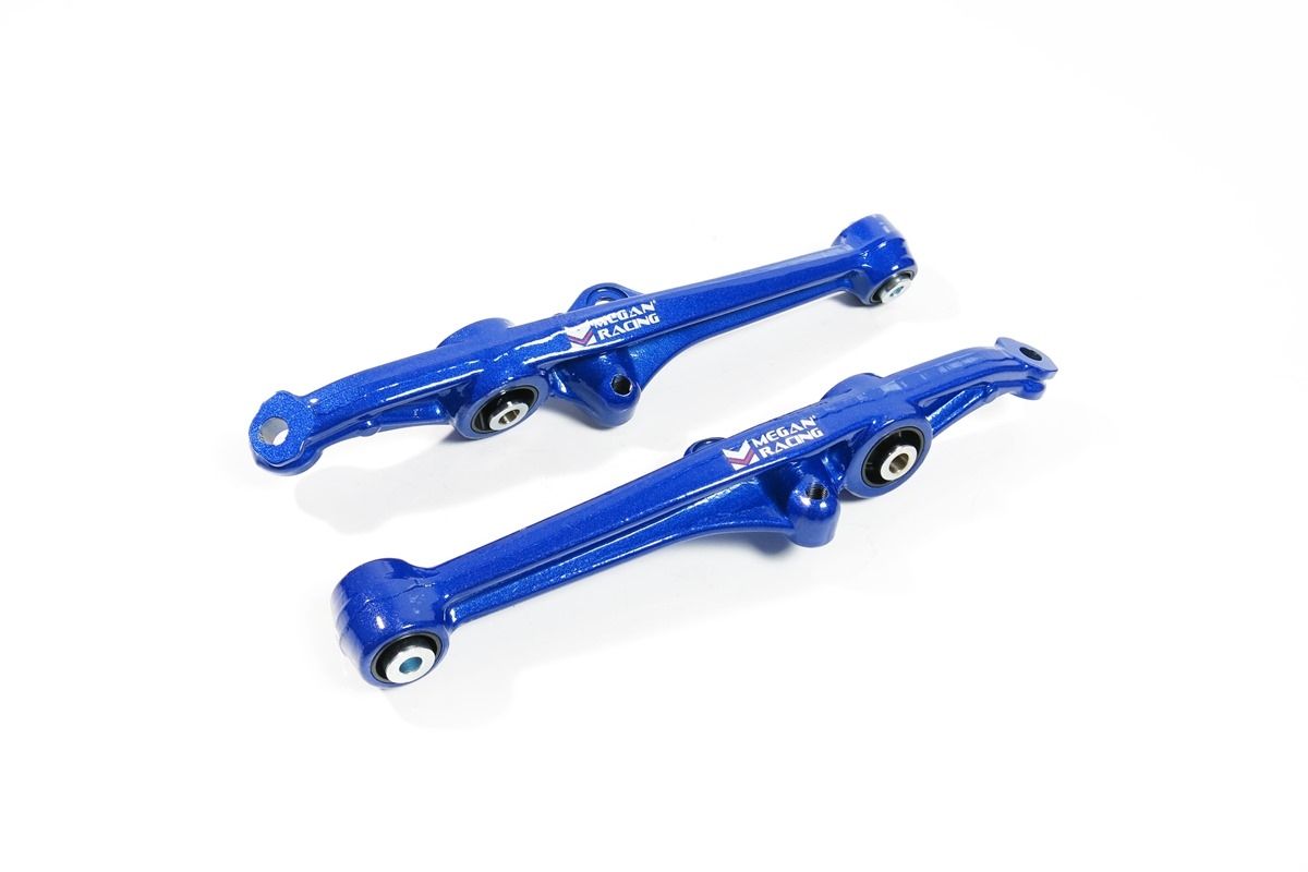 MEGAN RACING FRONT LOWER CONTROL ARMS: ACURA/HONDA CIVIC/CRX 88-91 (SPHERICAL)