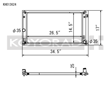 KOYORAD TOYOTA RACING RADIATOR: COROLLA H/B 19-20 (KH013624)