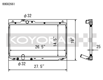 KOYORAD ACURA/HONDA RACING RADIATOR: CIVIC SI 12-15 (KH082661)