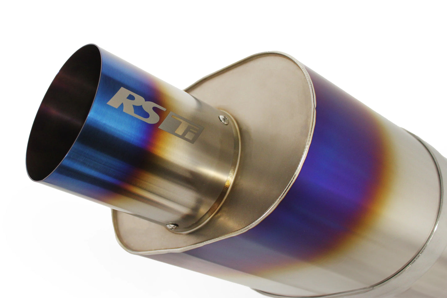 GREDDY UNIVERSAL 3.0" RS-Ti OVAL TITANIUM MUFFLER & TIP (105) WITH V-BAND