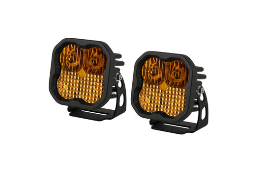 DIODE DYNAMICS: STAGE SERIES 3" SAE/DOT YELLOW MAX LED (PAIR)