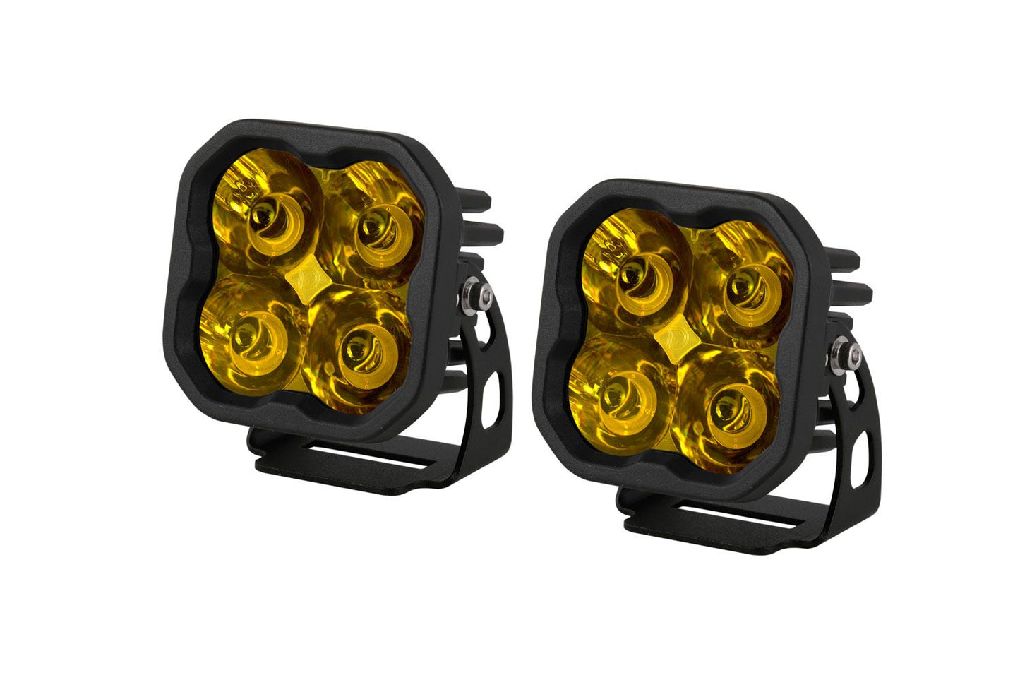 DIODE DYNAMICS: STAGE SERIES 3" SAE/DOT YELLOW SPORT LED (PAIR)