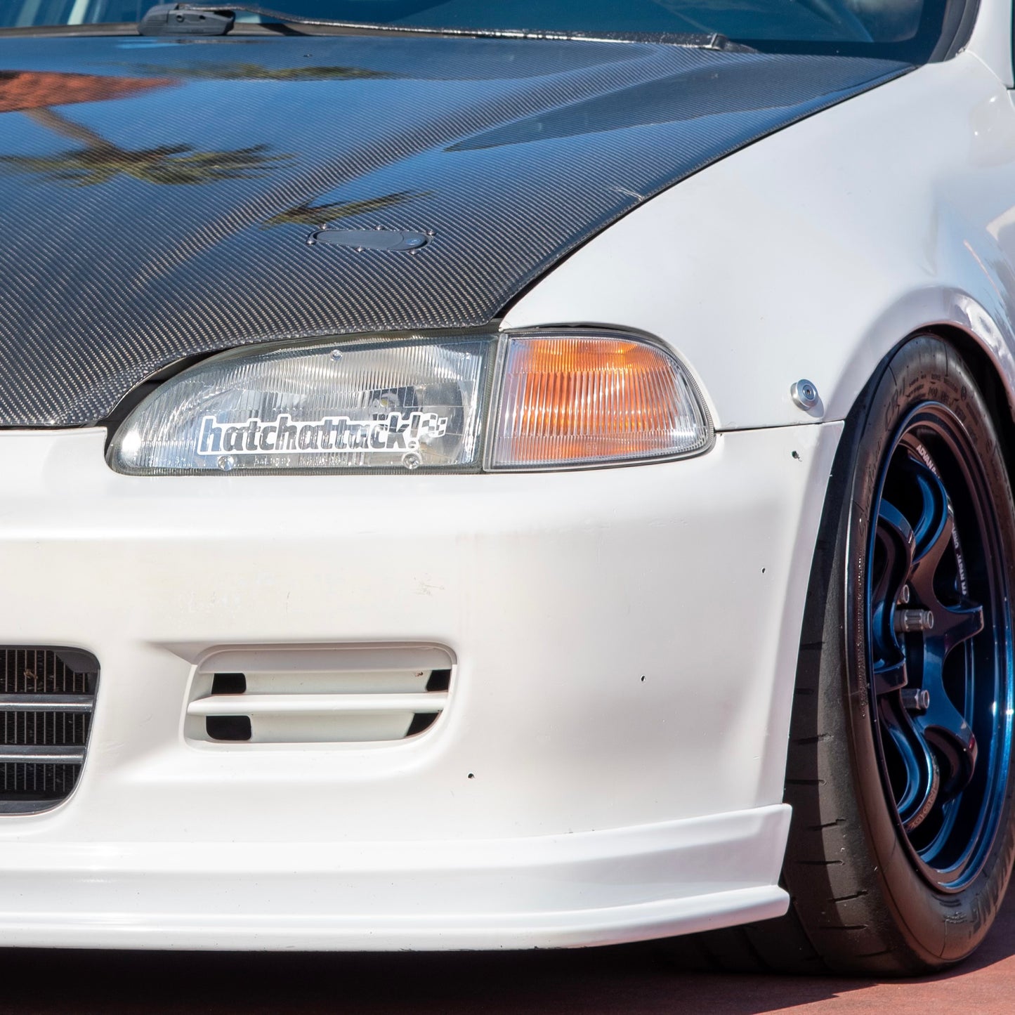 Hatchattack! Headlight Decal V1.5 Logo (Black)