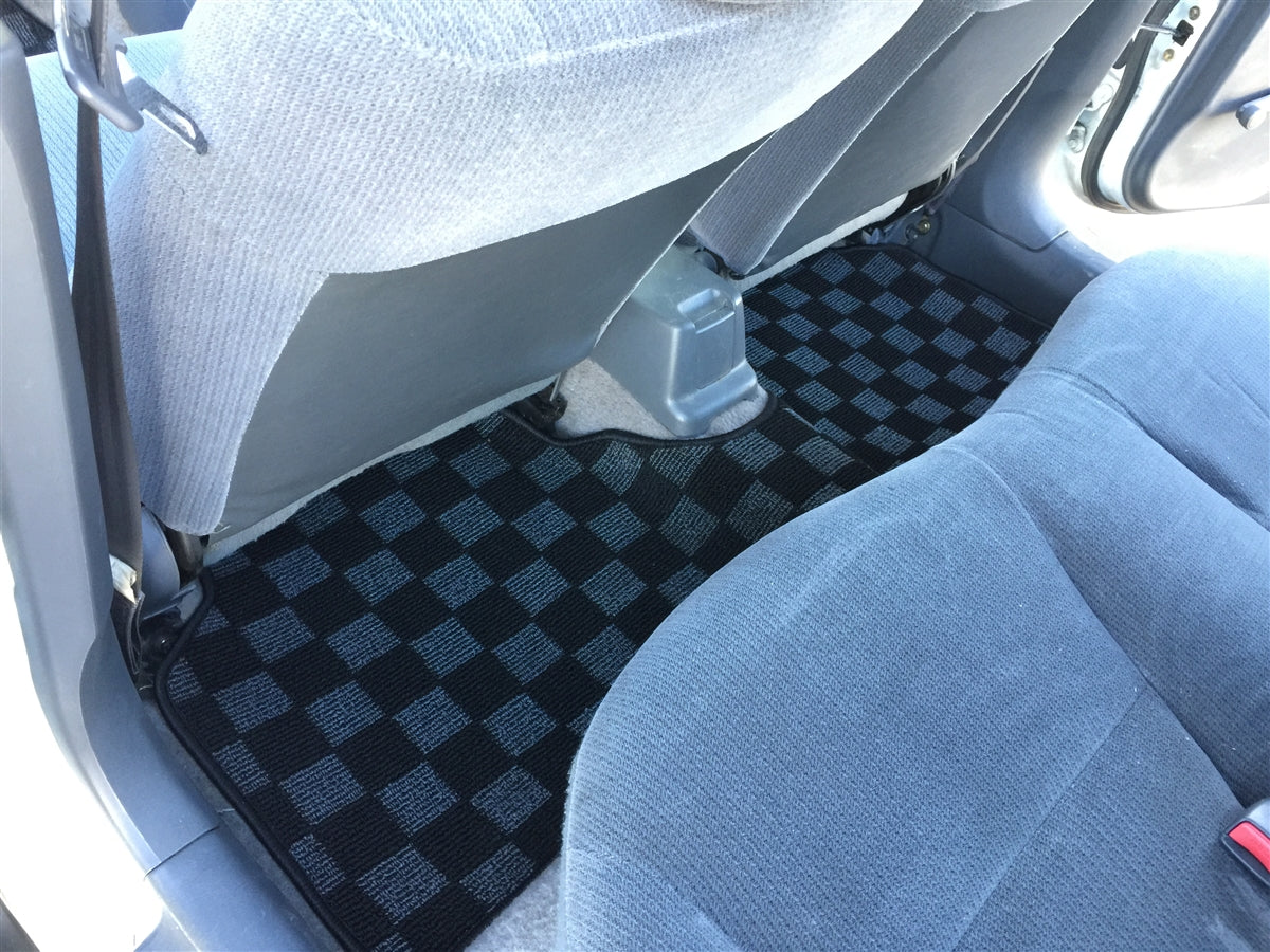 P2M HONDA CIVIC 1996-00 (EK3/EK9/EM1) RACE FLOOR MATS : DARK GREY (FRONT/REAR)