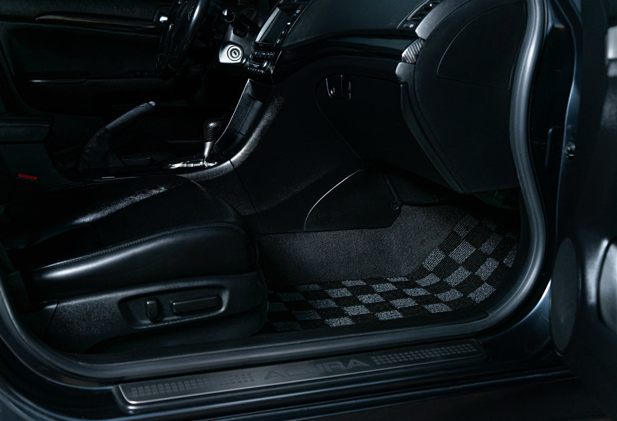P2M ACURA TSX (CL9) 2003-07 RACE FLOOR MATS : DARK GREY (FRONT/REAR)