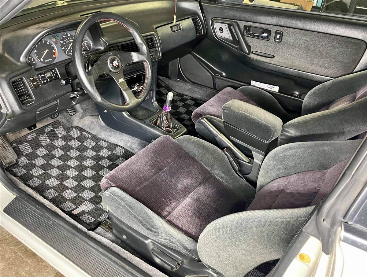 P2M ACURA INTEGRA 1990-93 (DA/DB) RACE FLOOR MATS : DARK GREY (FRONT/REAR)