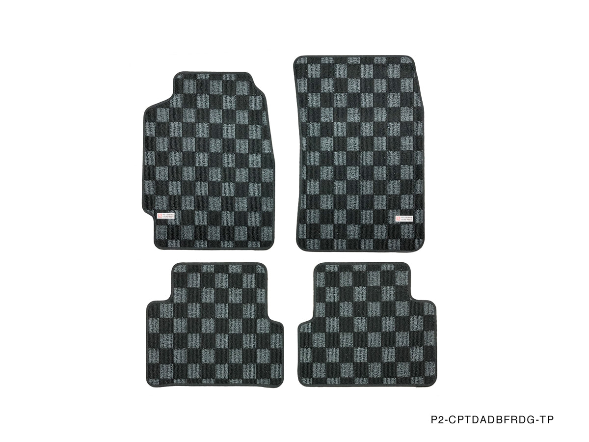 P2M ACURA INTEGRA 1990-93 (DA/DB) RACE FLOOR MATS : DARK GREY (FRONT/REAR)
