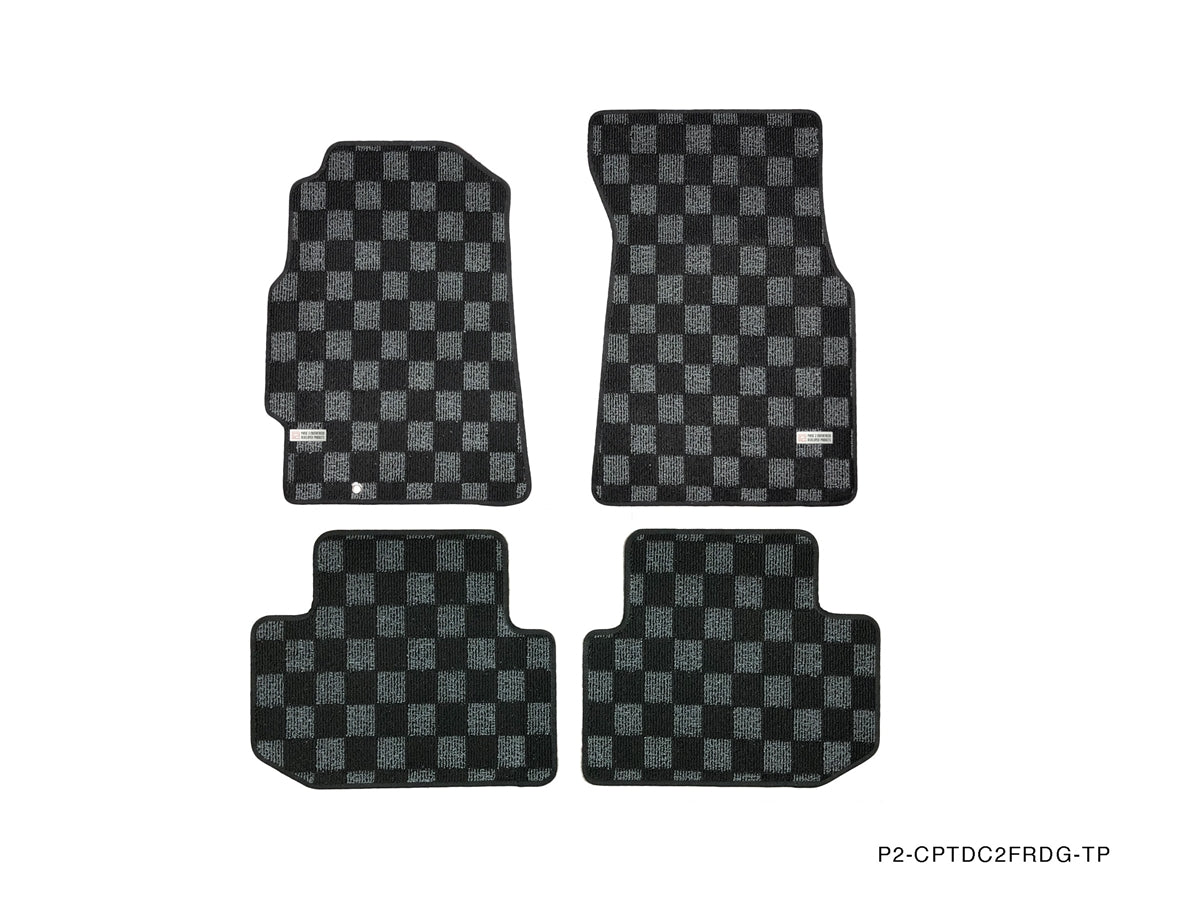 P2M ACURA INTEGRA DC2 1994-01 RACE FLOOR MATS: DARK GREY (FRONT/REAR)
