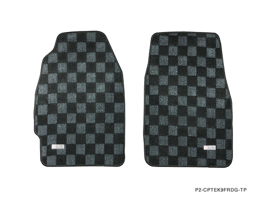 P2M HONDA CIVIC 1996-00 (EK3/EK9/EM1) RACE FLOOR MATS : DARK GREY (FRONT/REAR)