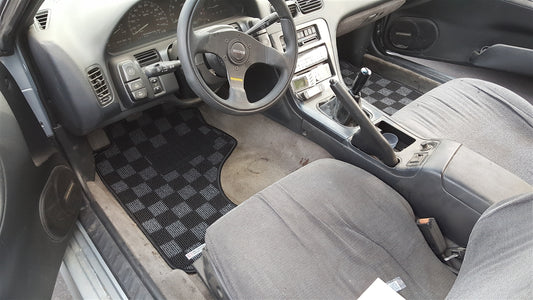 P2M NISSAN S13 1989-94 240SX RACE FLOOR MATS : DARK GREY