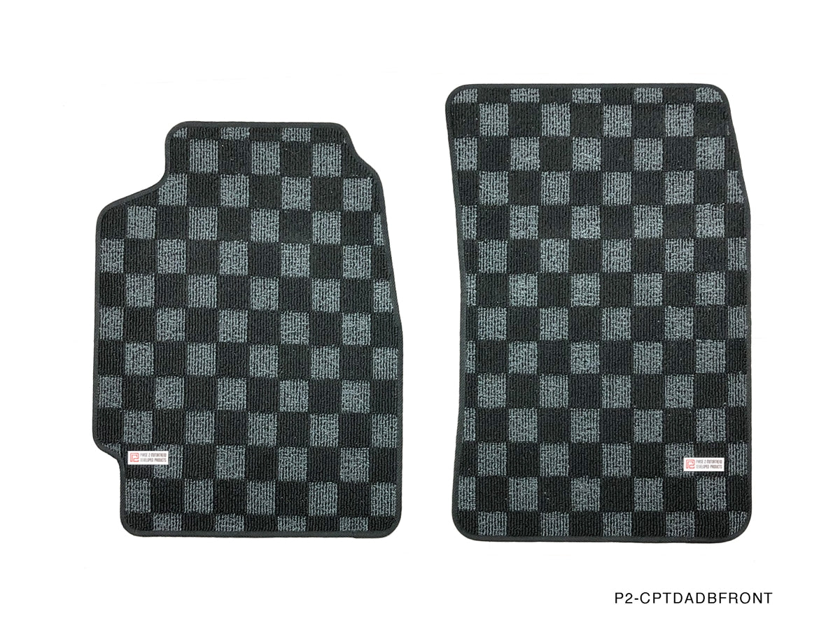 P2M ACURA INTEGRA 1990-93 (DA/DB) RACE FLOOR MATS : DARK GREY (FRONT/REAR)