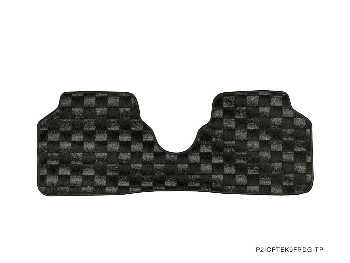 P2M HONDA CIVIC 1996-00 (EK3/EK9/EM1) RACE FLOOR MATS : DARK GREY (FRONT/REAR)