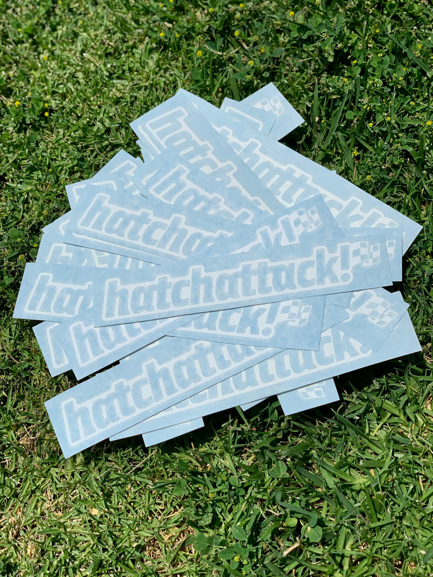 Hatchattack! Decal V1.5 Logo (White)