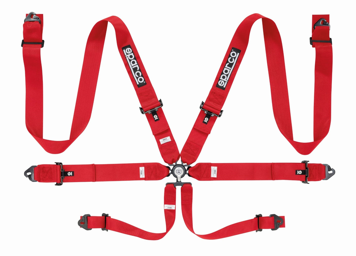 SPARCO COMPETITION HARNESS: 6 PT 3" ALUMINUM