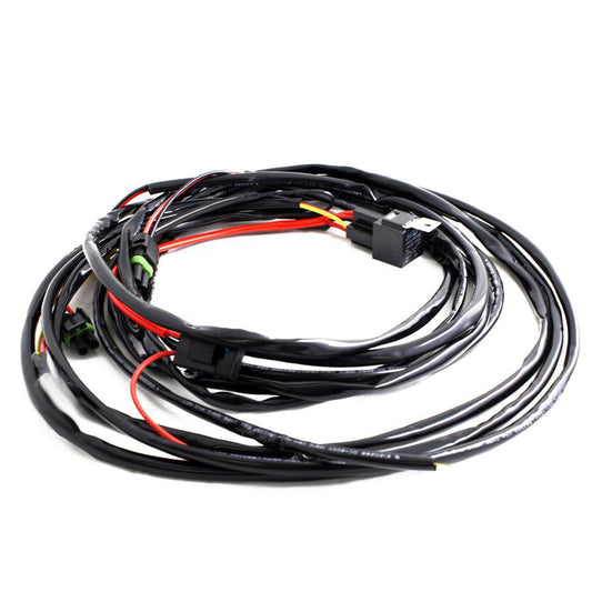 BAJA DESIGNS: SQUADRON/S2 2-PIN HI-BEAM 2-LIGHT MAX (150 WATTS) WIRING HARNESS (UNIVERSAL)