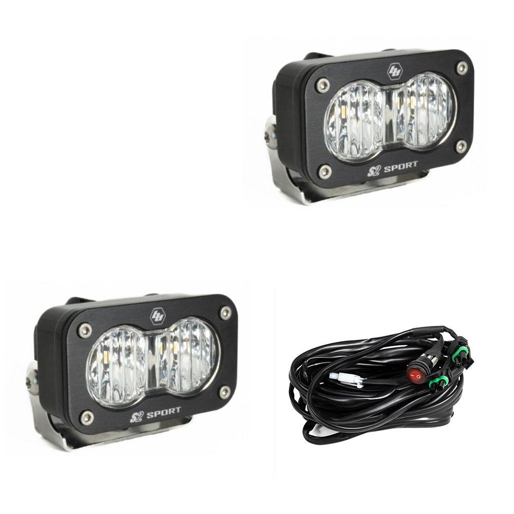 BAJA DESIGNS: S2 SPORT BLACK LED AUXILARY LIGHT POD PAIR (UNIVERSAL)