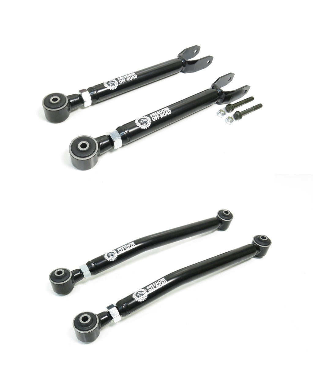 FREEDOM OFF-ROAD UPPER+LOWER CONTROL ARMS: JEEP WRANGLER JK 07-18(0-4.5" LIFT)