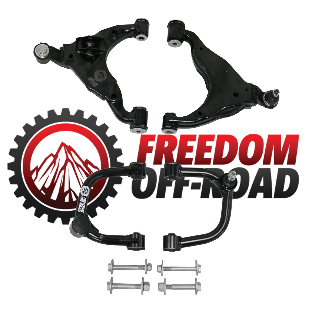 FREEDOM OFF-ROAD UPPER+LOWER CONTROL ARMS: TOYOTA TACOMA 05-23 (2-4" LIFT)
