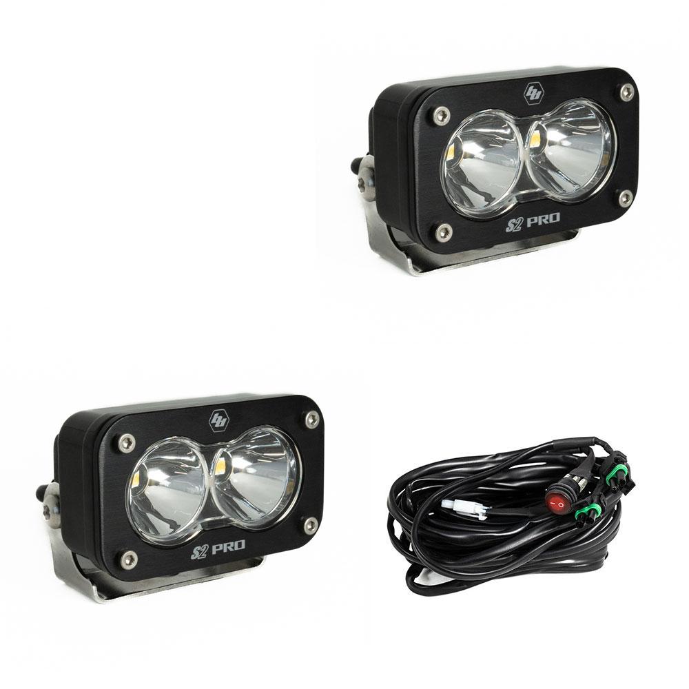 BAJA DESIGNS: S2 PRO BLACK LED AUXILARY LIGHT POD (PAIR)