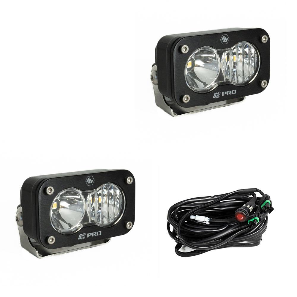 BAJA DESIGNS: S2 PRO BLACK LED AUXILARY LIGHT POD (PAIR)