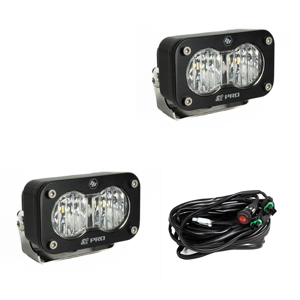 BAJA DESIGNS: S2 PRO BLACK LED AUXILARY LIGHT POD (PAIR)