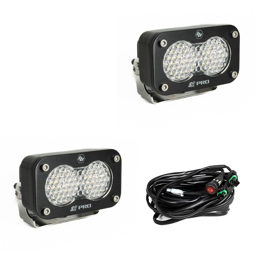 BAJA DESIGNS: S2 PRO BLACK LED AUXILARY LIGHT POD (PAIR)