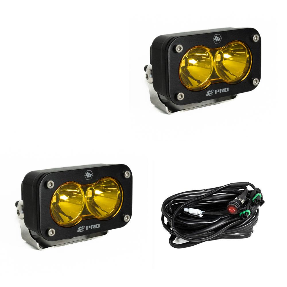 BAJA DESIGNS: S2 PRO BLACK LED AUXILARY LIGHT POD (PAIR)