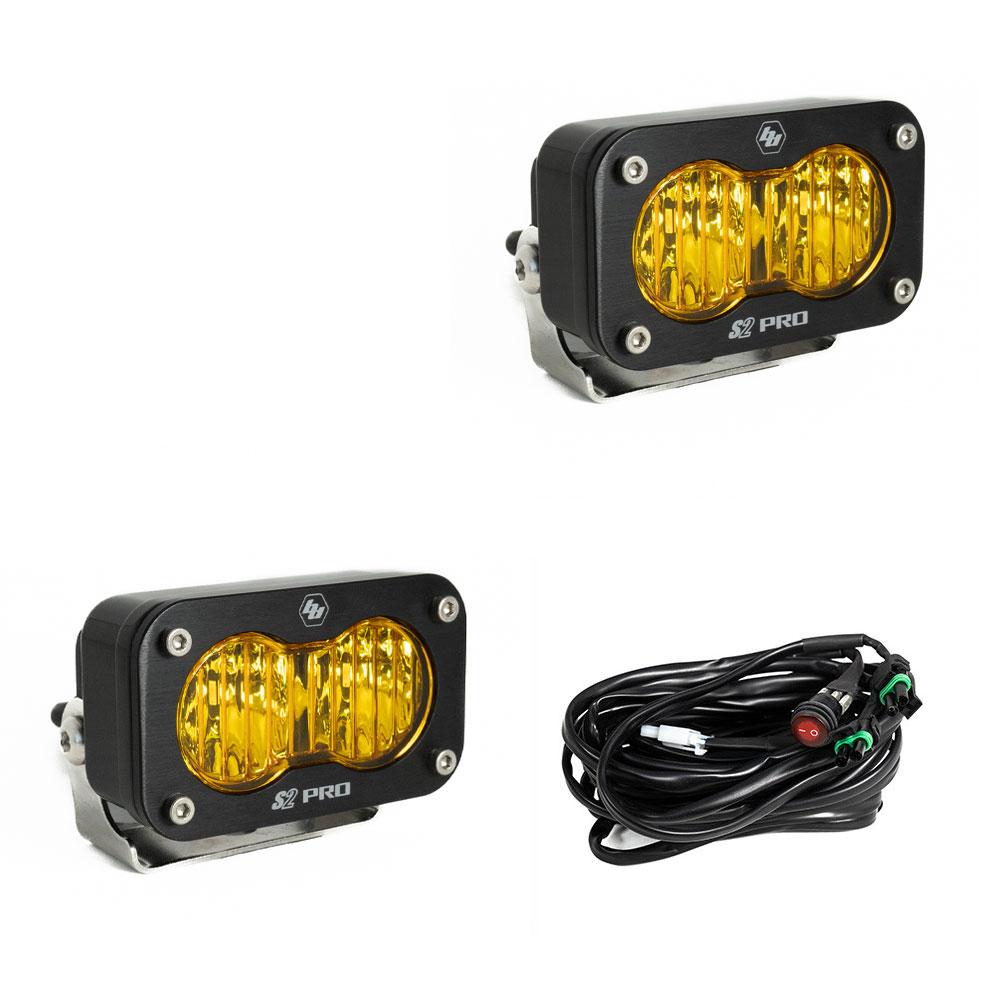 BAJA DESIGNS: S2 PRO BLACK LED AUXILARY LIGHT POD (PAIR)