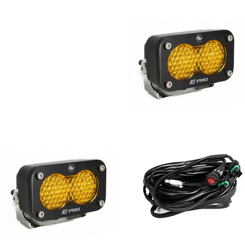 BAJA DESIGNS: S2 PRO BLACK LED AUXILARY LIGHT POD (PAIR)