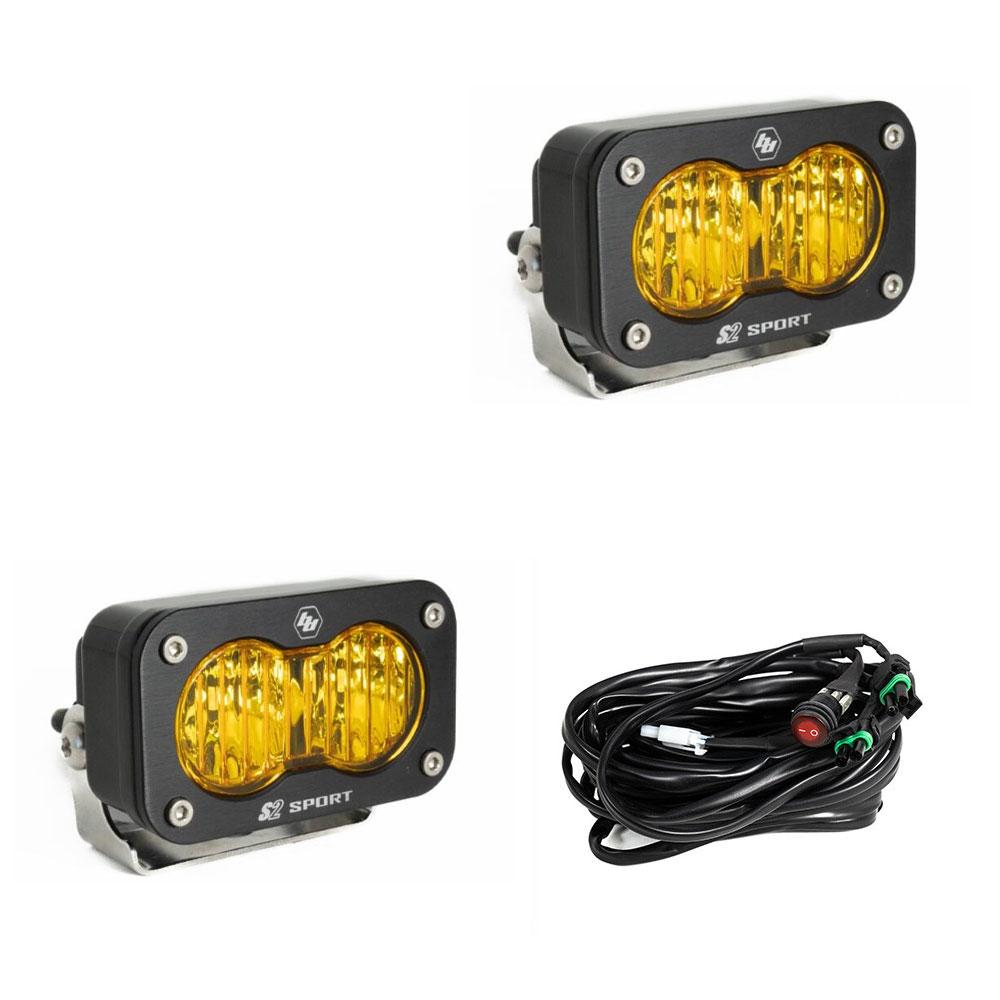 BAJA DESIGNS: S2 SPORT BLACK LED AUXILARY LIGHT POD PAIR (UNIVERSAL)