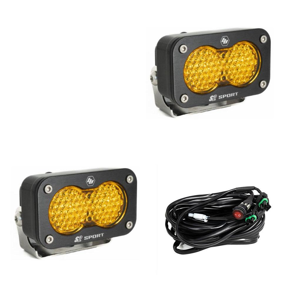 BAJA DESIGNS: S2 SPORT BLACK LED AUXILARY LIGHT POD PAIR (UNIVERSAL)