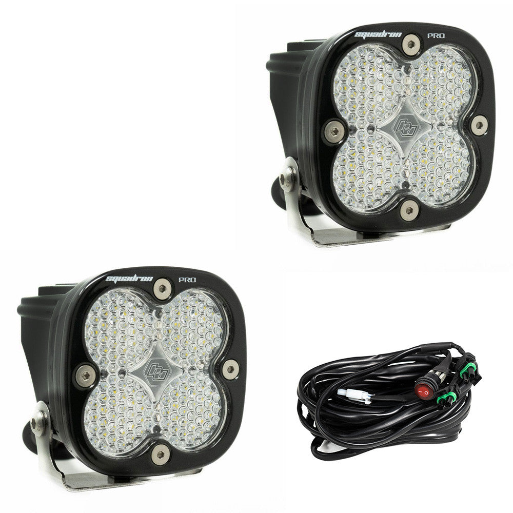 BAJA DESIGNS: SQUADRON PRO BLACK LED AUXILARY LIGHT POD (PAIR)