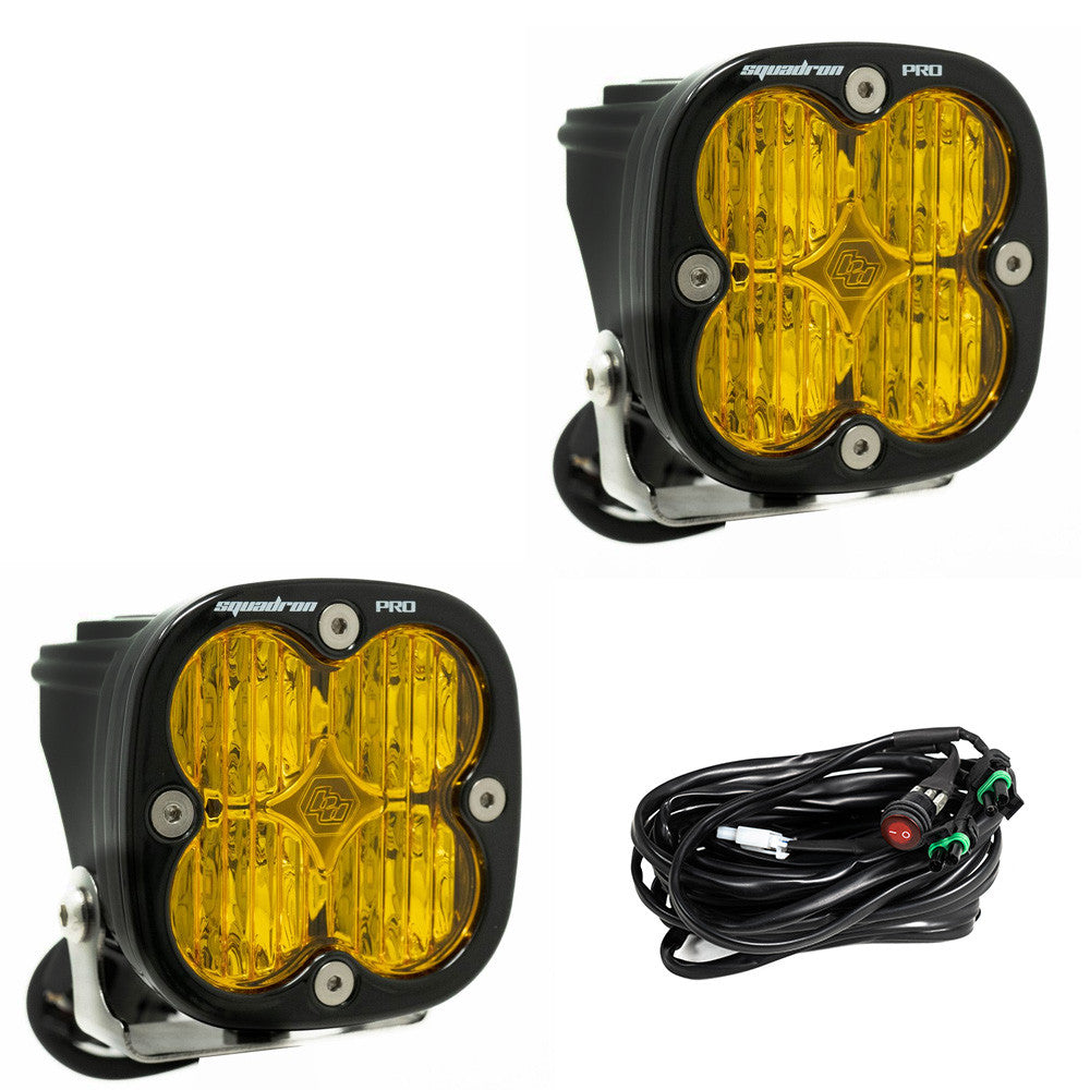 BAJA DESIGNS: SQUADRON PRO BLACK LED AUXILARY LIGHT POD (PAIR)