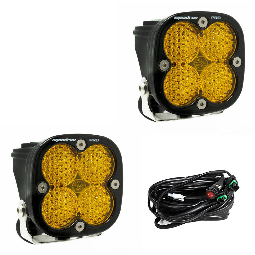 BAJA DESIGNS: SQUADRON PRO BLACK LED AUXILARY LIGHT POD (PAIR)