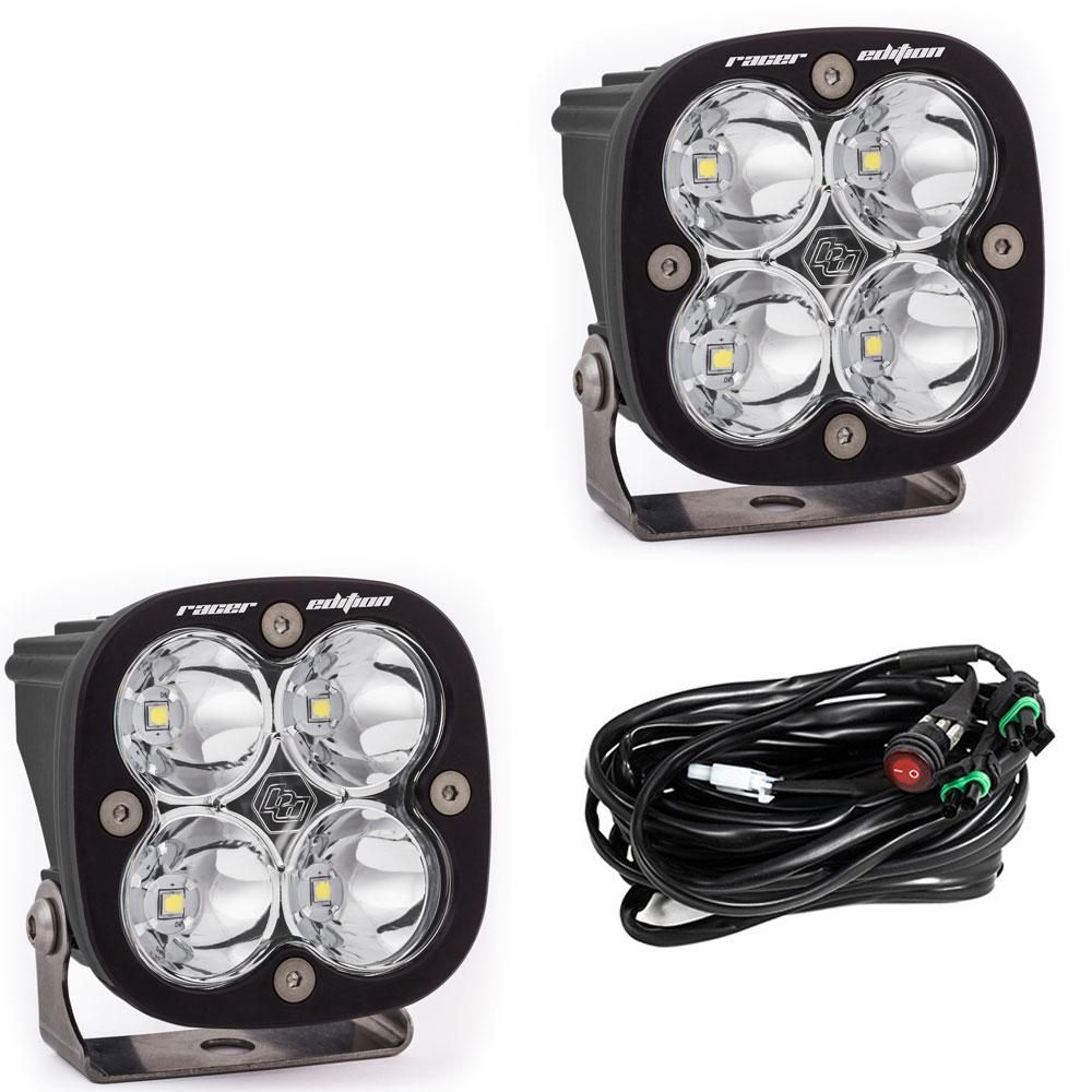 BAJA DESIGNS: SQUADRON RACER EDITION BLACK LED AUXILARY LIGHT POD (PAIR)