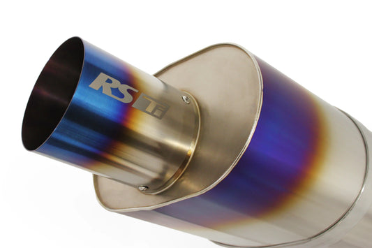 GREDDY UNIVERSAL 3.0" RS-Ti OVAL TITANIUM MUFFLER  & TIP (105) WITH V-BAND