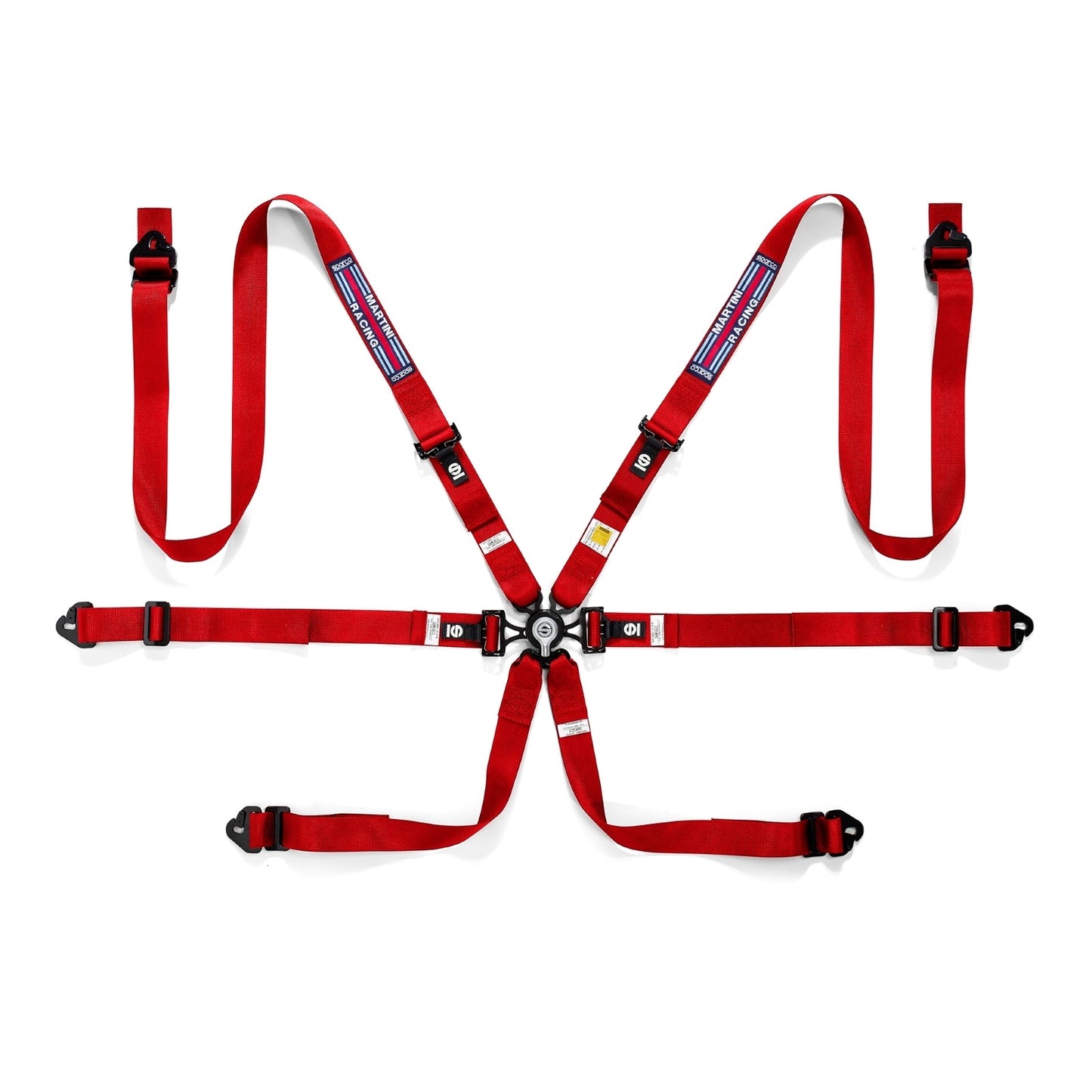 SPARCO COMPETITION HARNESS: 6 PT 2" MARTINI RACING