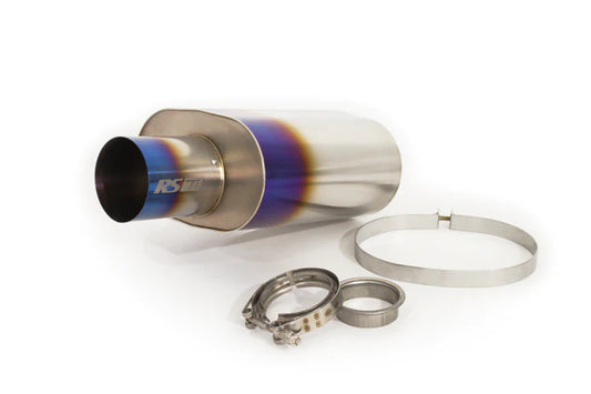 GREDDY UNIVERSAL 3.0" RS-Ti OVAL TITANIUM MUFFLER  & TIP (105) WITH V-BAND