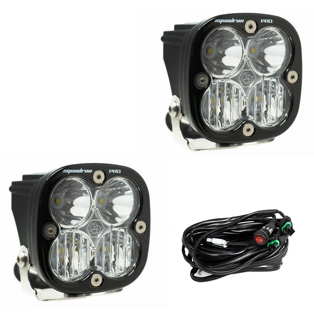 BAJA DESIGNS: SQUADRON PRO BLACK LED AUXILARY LIGHT POD (PAIR)