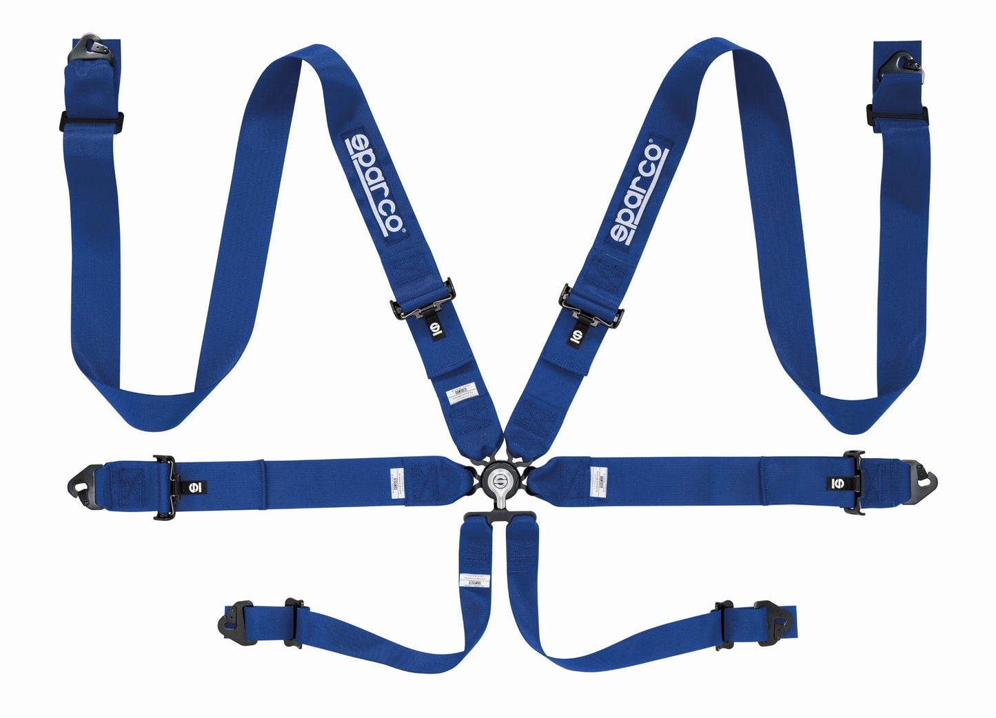 SPARCO COMPETITION HARNESS: 6 PT 3” STEEL